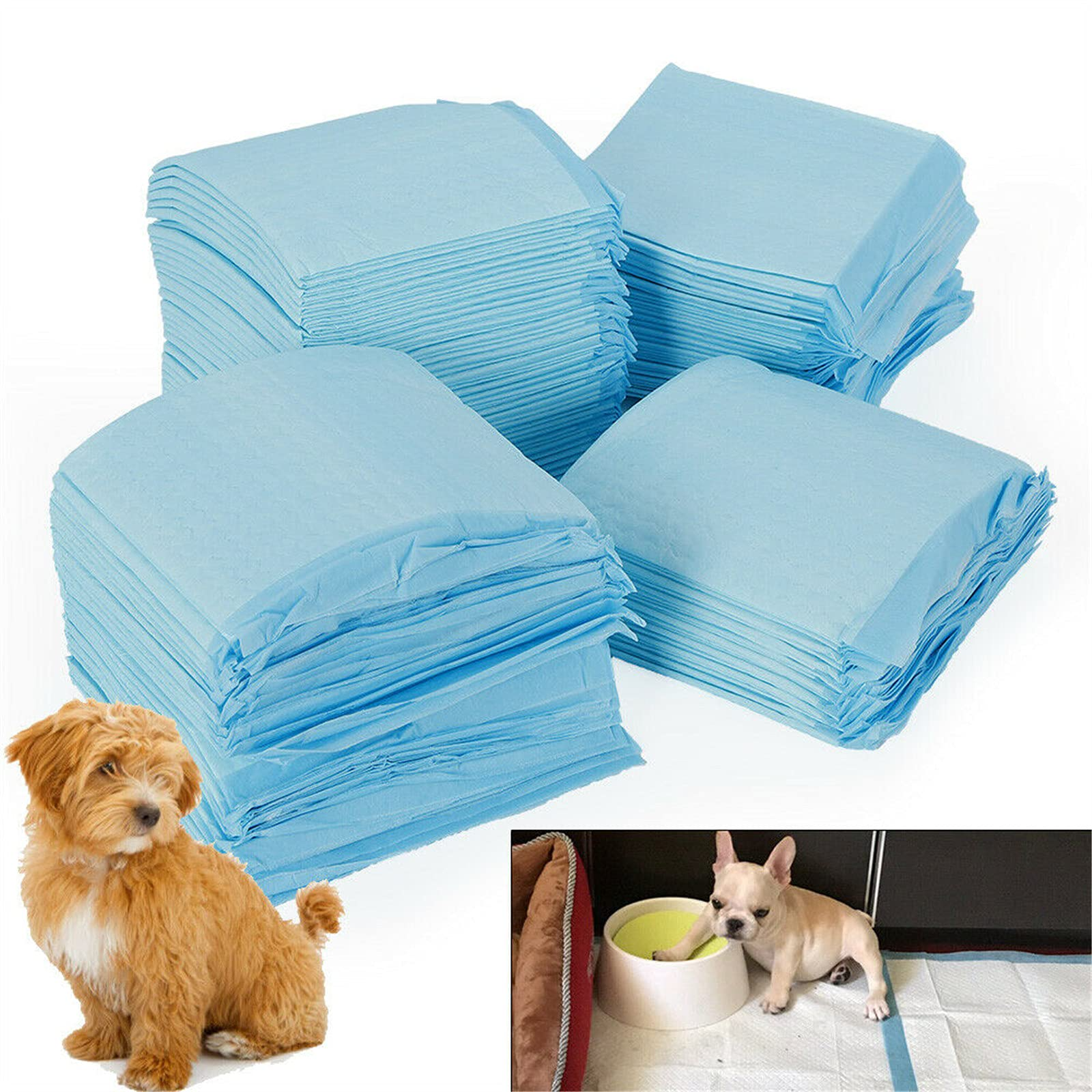 Lot de 100 tapis de dressage pour animal domestique, chien, chat, tapis de jeu sûr et non toxique à utiliser 33 x 45 cm