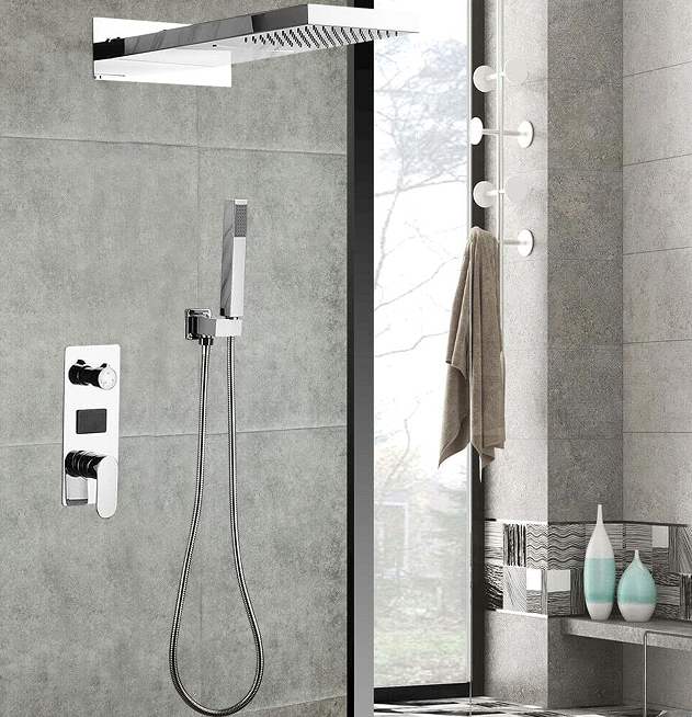 Système de douche avec LED