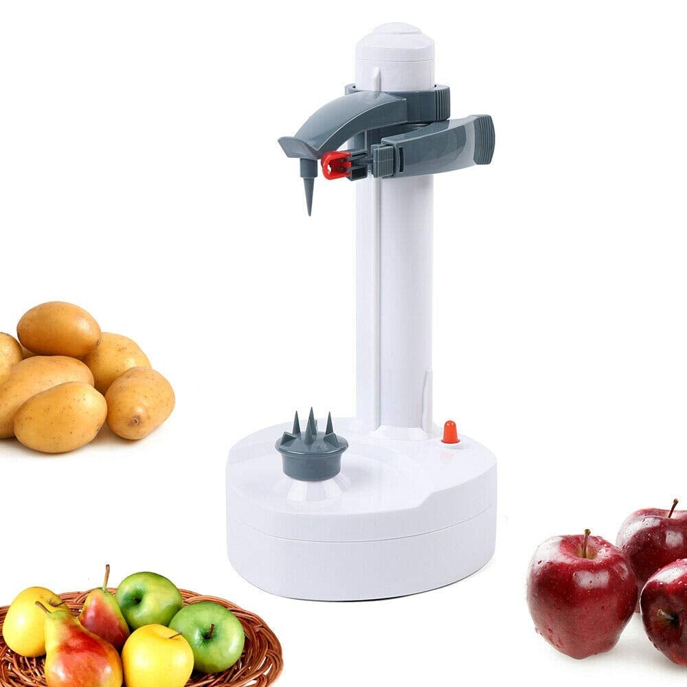 Éplucheur électrique automatique pomme de terre/fruits/pomme/orange avec 2 lames