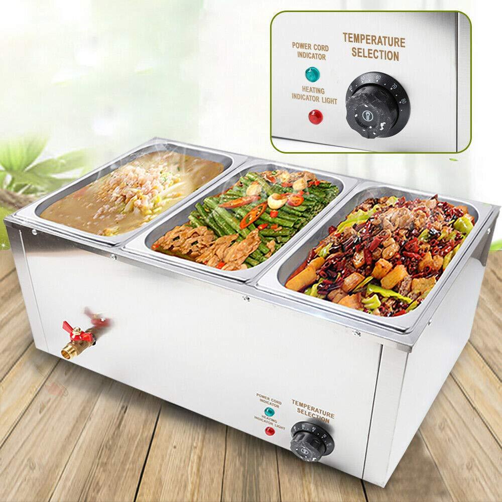 Commercial food warmer electric buffet service catering stainless steel  
