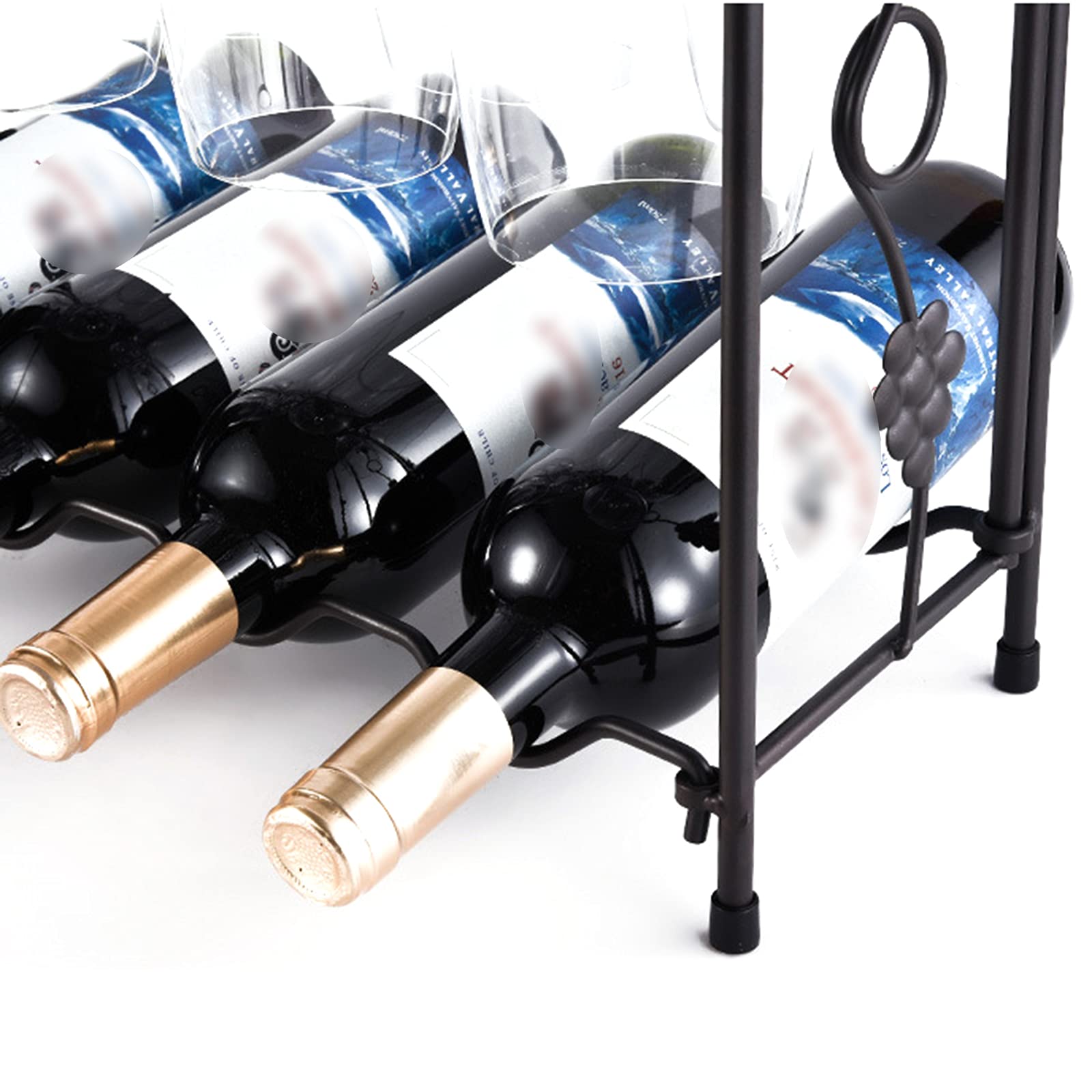 Wine Rack with Glass Holder