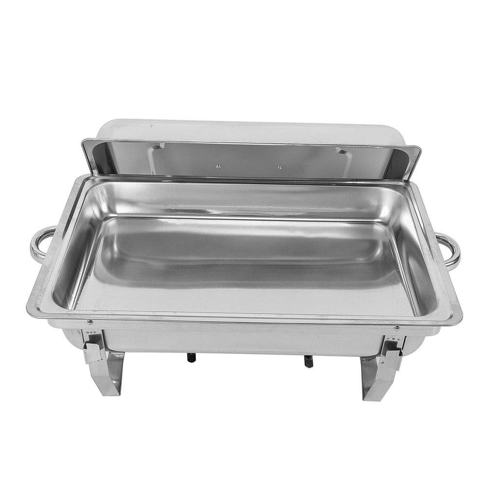Poêle Chafing Dish - En acier inoxydable - Design élégant et cadre durable