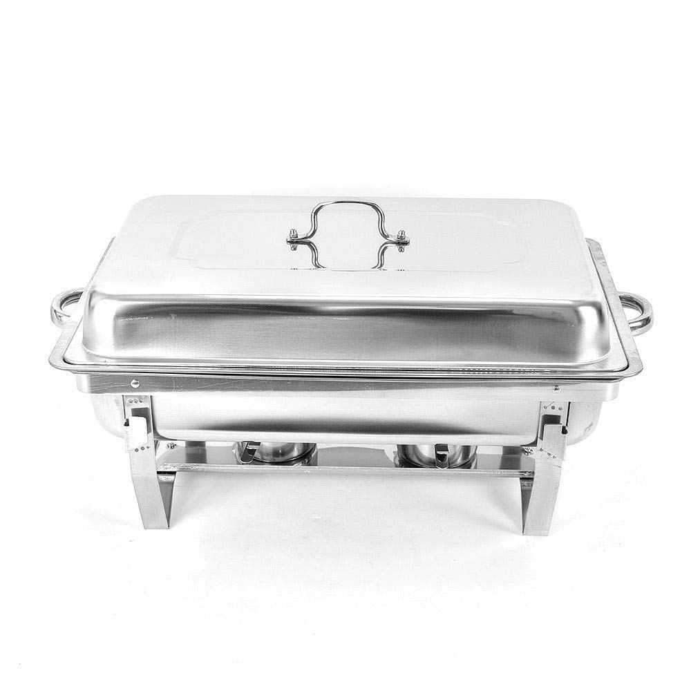 Poêle Chafing Dish - En acier inoxydable - Design élégant et cadre durable