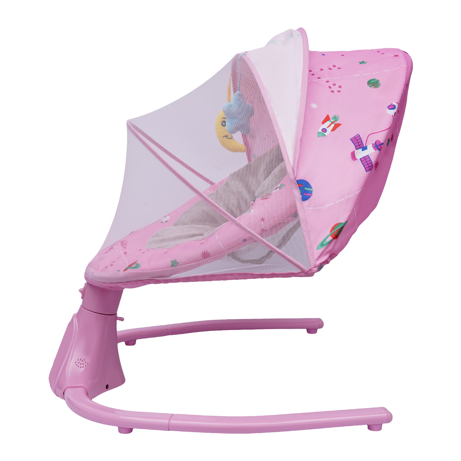 Chaise à bascule pour bébé avec filet amovible