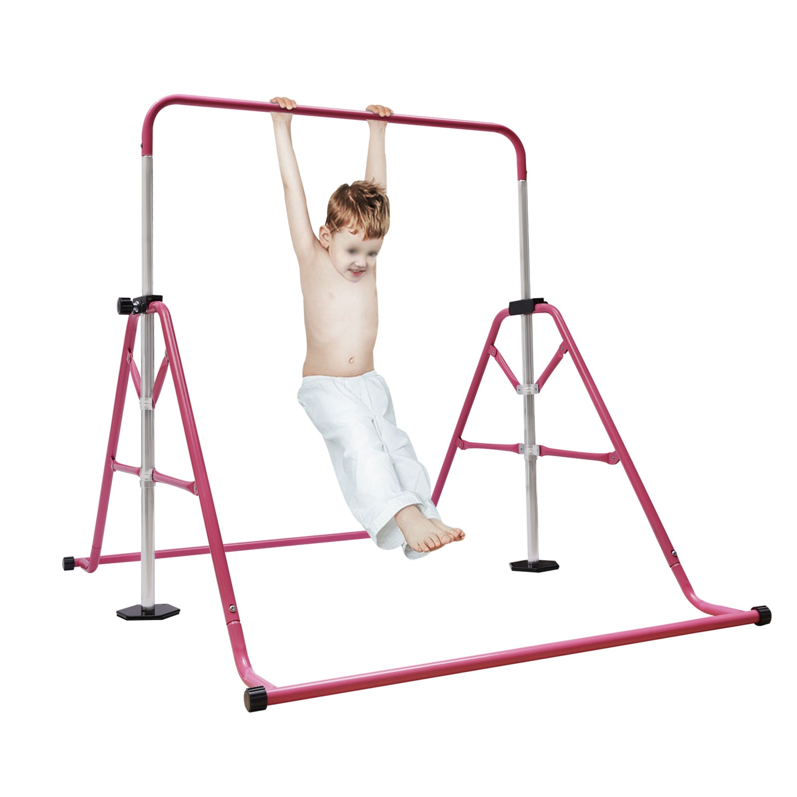 Barre de gymnastique pliable pour enfants - Barre de jardin horizontal