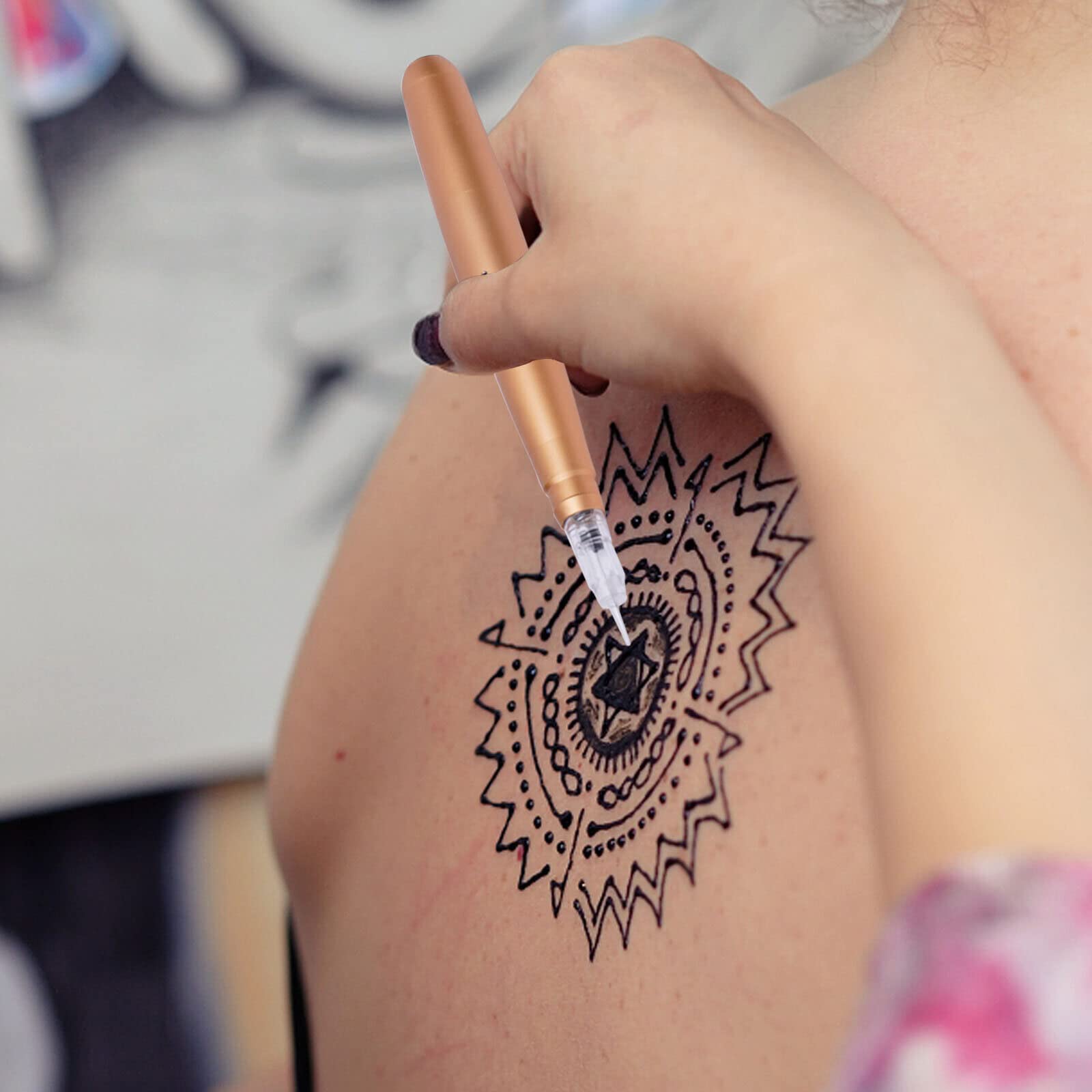 Kit de tatouage complet pour sourcils avec 10 aiguilles 