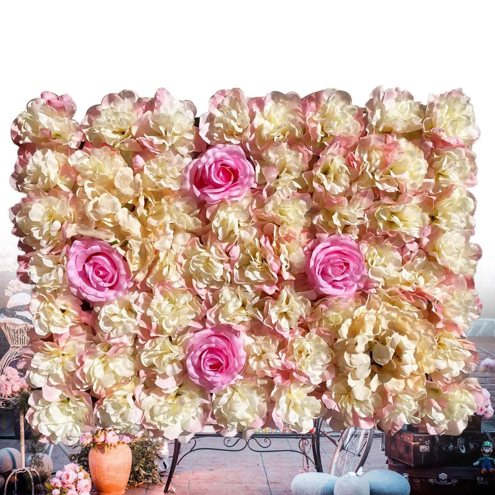 panneaux muraux de fleurs artificielles