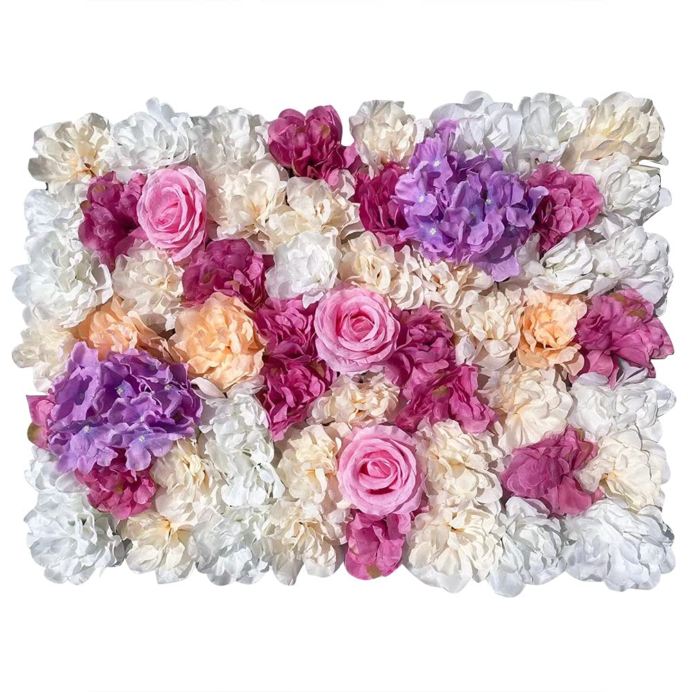 Mur de fleurs artificielles