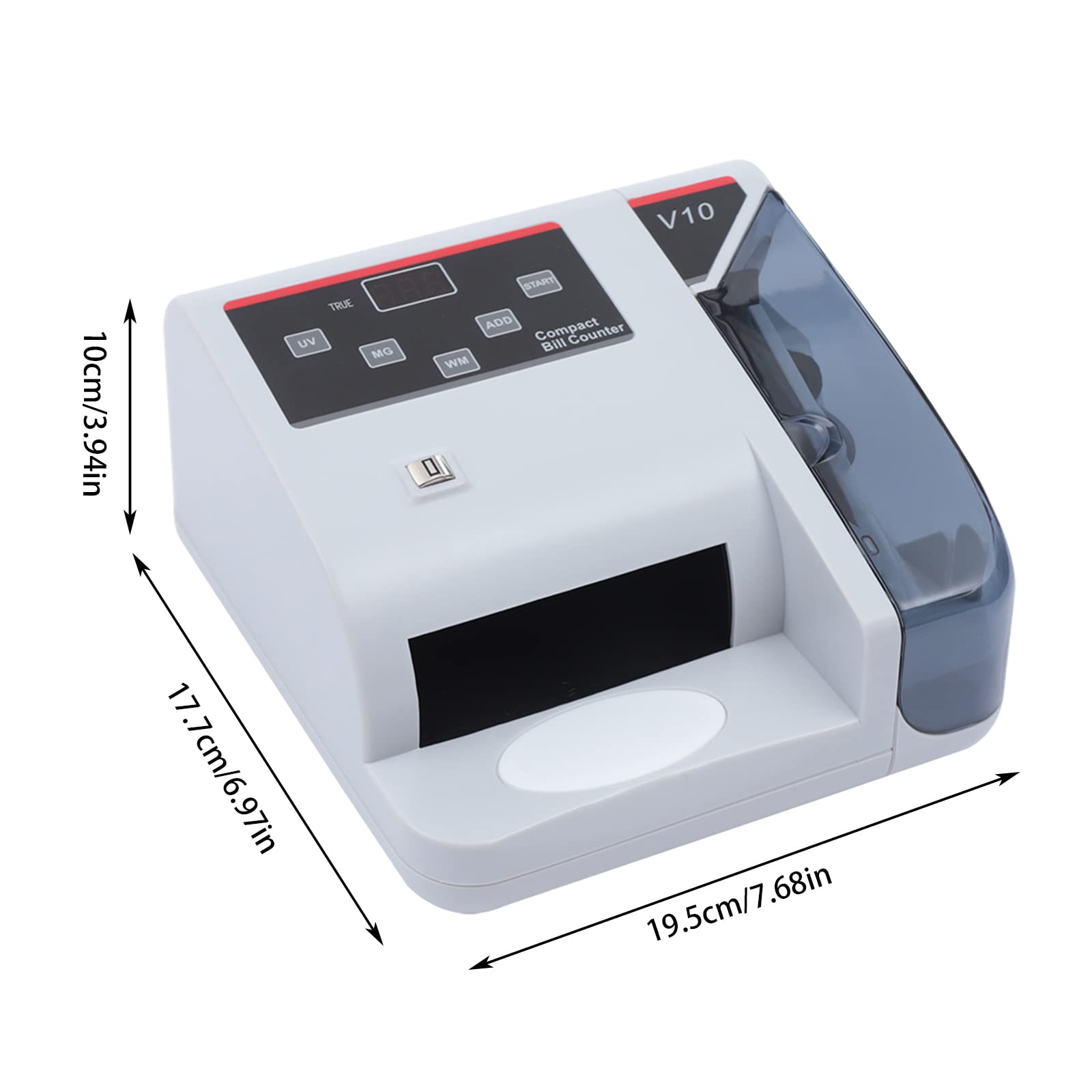 Compteur de billets portable avec détecteur de faux billets